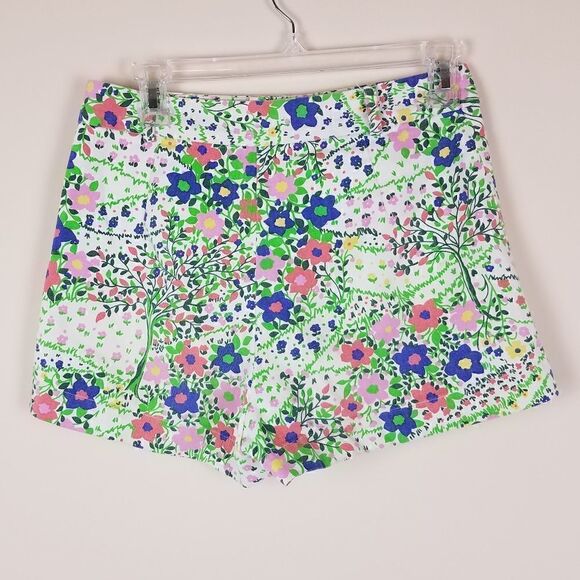 Topshop Floral Shorts Size 4 - Picture 5 of 8
